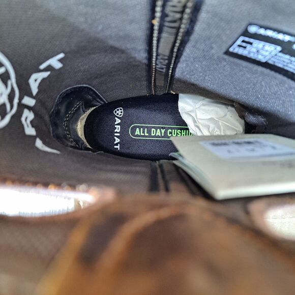 Ariat 10064046 Hybrid Roughstock Western Square Toe Cowboy Boots Size 8 To 8.5D - Picture 9 of 10